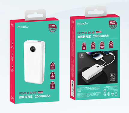 ABS MKC10/20 Digital display 22.5W quick charge 10000/20000 mAh mini power bank